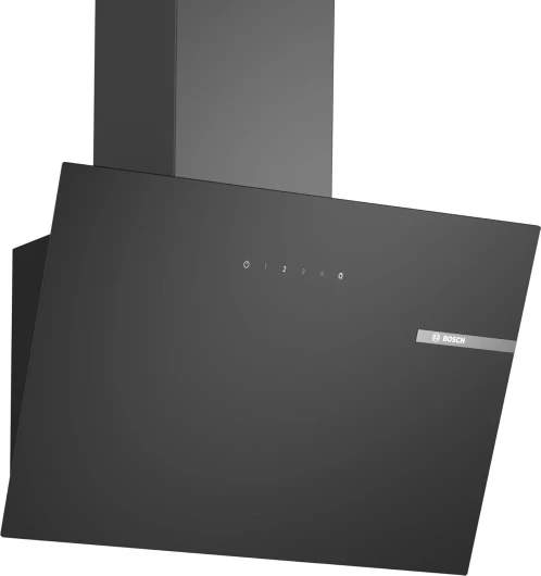 DWK65DK60, Hotte murale Série 2, 4 vitesses d'aspiration dont 1 intensive, 60cm, Noir avec finiton en verre
