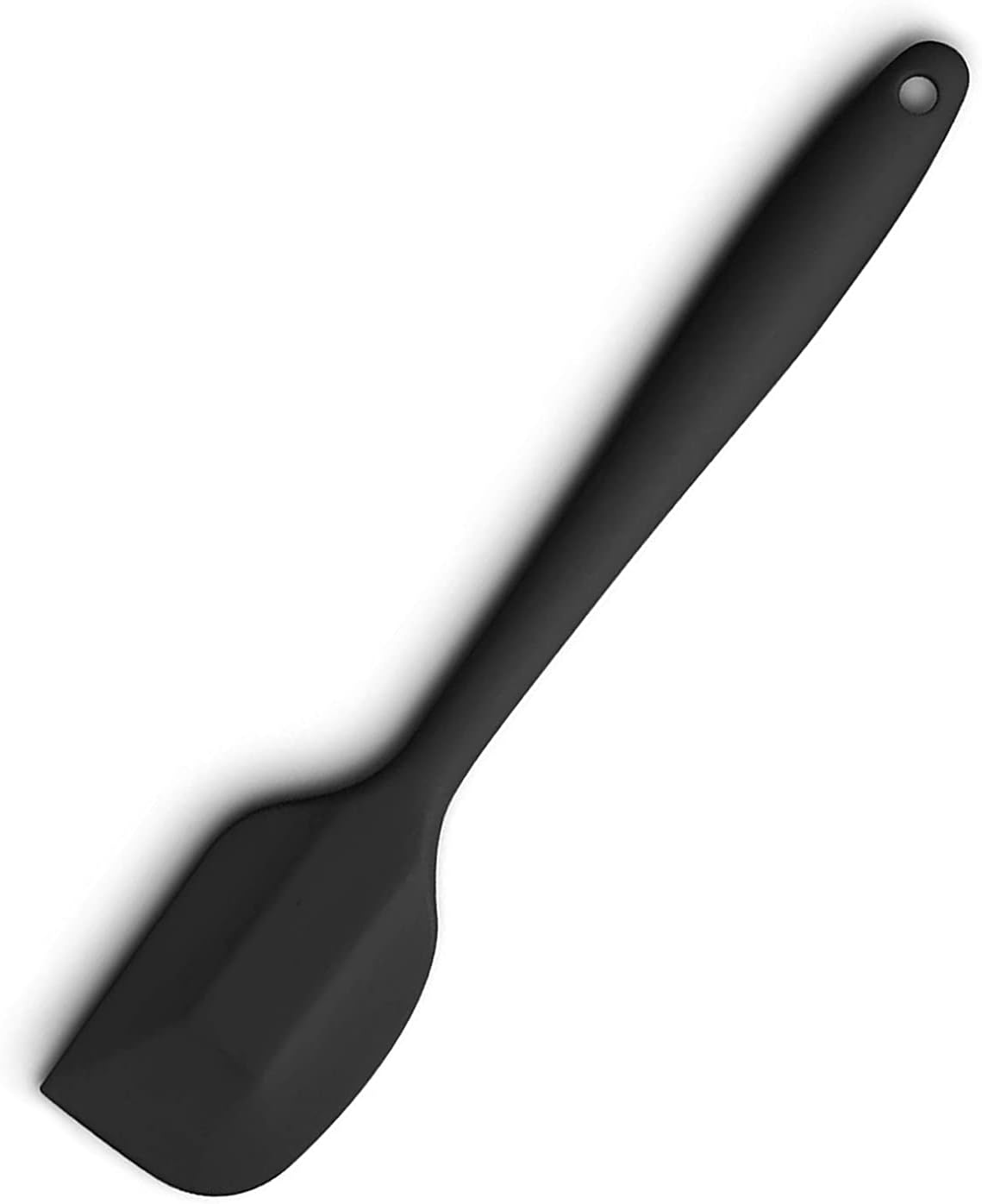 JeoPoom Spatules Silicone, Demi Spatule, Spatule à Pâtisserie, Résistant à la Chaleur de Anti-adhé, Ne Raye Pas Les Casseroles, pour Pâtisserie et Cuisine(Noir) 1-noir