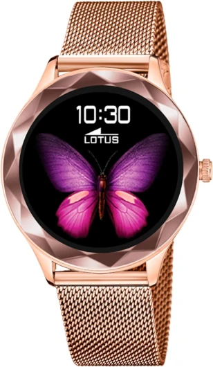 Montre Lotus pour Femme 50036/1 Smartwatch Boîtier en Alliage Rose Bracelet en Acier Inoxydable Rose