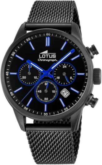 Montre pour Homme 18700/3 Chrono Boîtier en Acier Inoxydable Noir Bracelet en Acier Inoxydable Noir