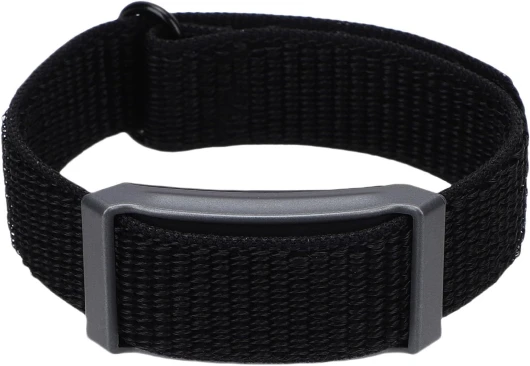 Smart Bracelet Fitness Tracker avec Surveillance du Sommeil, Fréquence Cardiaque, Température, Bracelet de santé en Nylon Imperméable 1ATM pour Hommes Femmes, Longue Durée de Vie (Black)