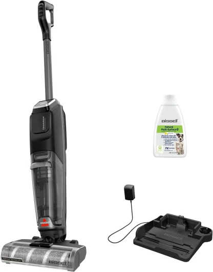 CrossWave OmniForce Edge, Aspirateur Balai Laveur sans Fil, Aspire & Lave en Même Temps ou Mode Aspiration Uniquement, Nettoyeur a Eau avec Technologie ZeroGap, Multi-Surfaces 240m², 4017N
