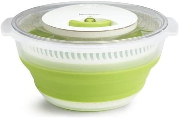 Essoreuse à salade rétractable 4 L, Vert Vert Rétractable