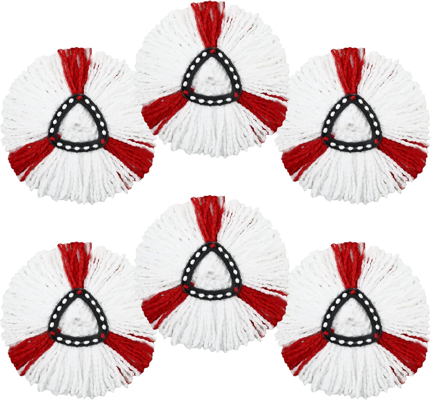 6 Pièces Têtes de Rechange pour vileda serpillière,Rechange pour Vadrouille pour Vileda Turbo,Recharge Balai Serpillère Microfibre avec Vileda,pour Nettoyage du sol