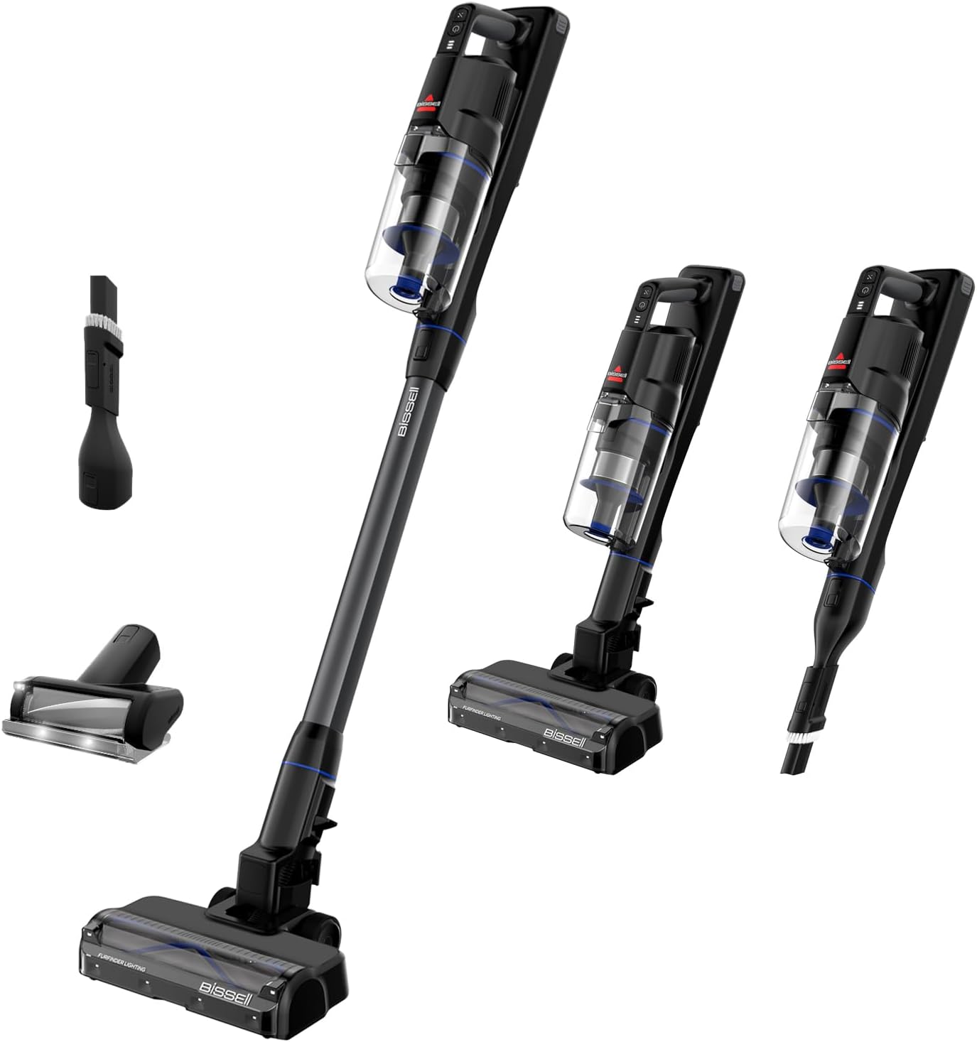 PowerClean FurGuard, Aspirateur Balai sans Fil, 280W, Brosse Autonettoyant, Éclairage FurFinder, Aspirateur sans Fil, Autoportant, Filtre HEPA, 2500 mAh Batterie Amovible, 50 Min, 4091N 280W Aspirateur balai avec LED et brosse FurGuard