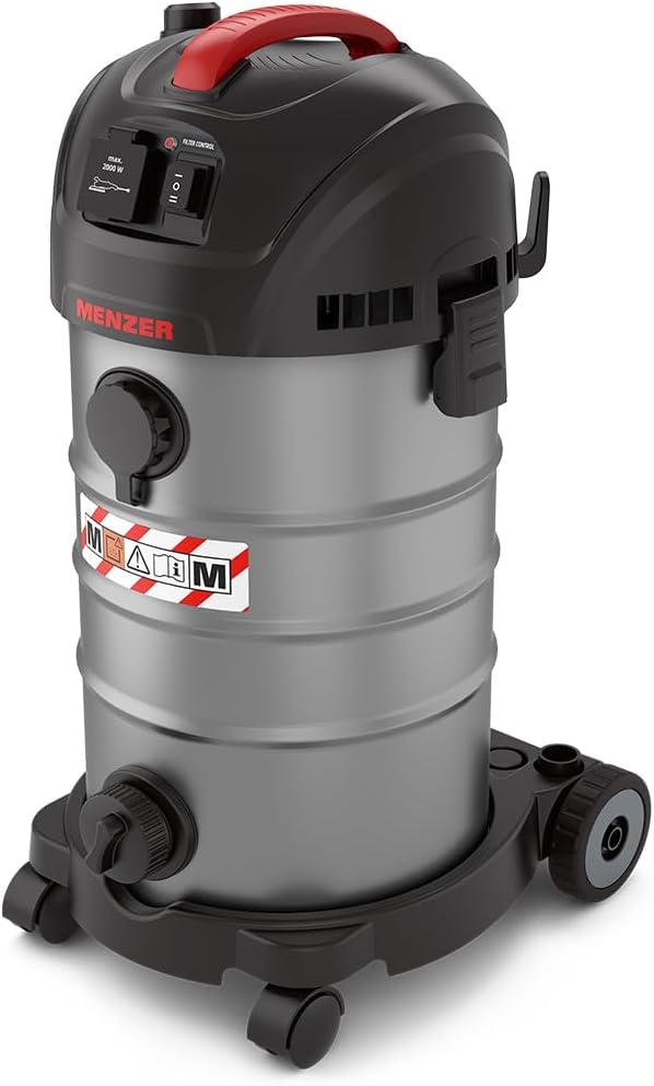 Aspirateur de Sécurité (Aspirateur Eau et Poussière) VCM 330, Classe de Poussière M, 30 litres, Équipement Antistatique Complet