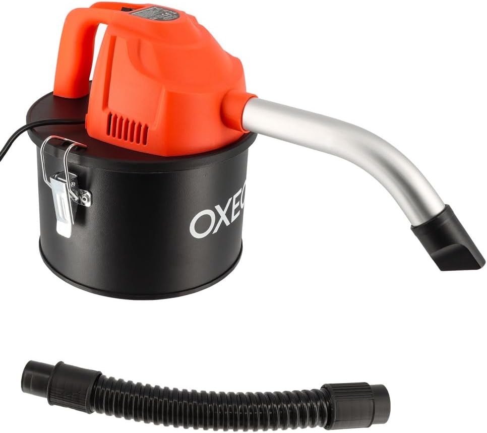 Aspirateur à cendres - Moteur 800W - Capacité 4L - spéciale poêle à granulés pellet - embouts pour nettoyage des recoins