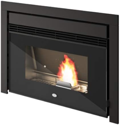 Eva Calor Insert à granulés Nico 12 Kw Noir Texture - 9016005400