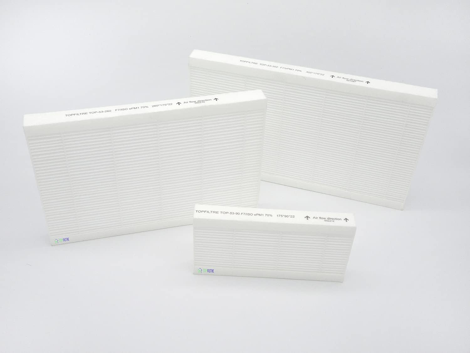 TOP FILTRE - Lot de 3 Filtres VMC Double Flux Atlantic Duolix Max/Duolix Max Hygro – 3 Filtres F7 – Purification de l’Air