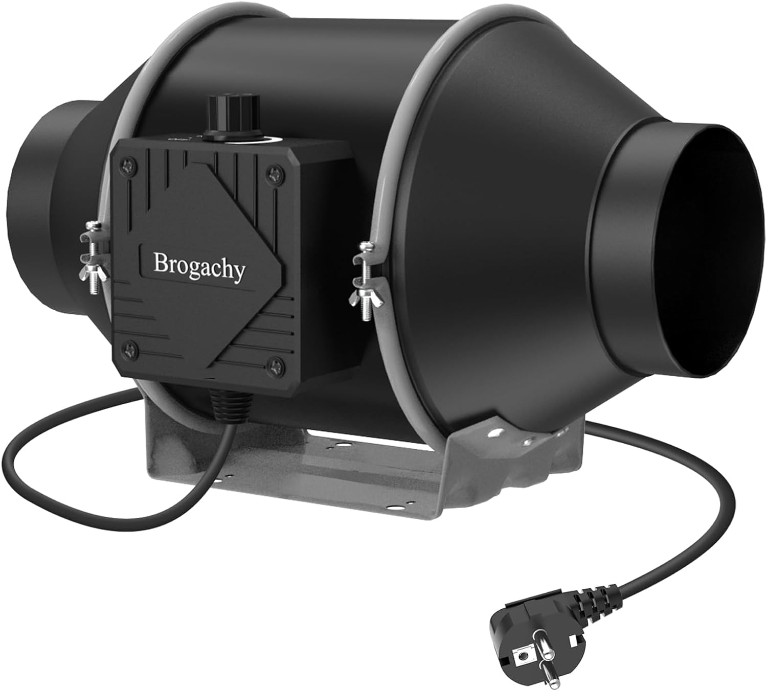 100mm Extracteur d'Air réglable 363m³/h, 3000 RPM Triphasé EC Moteur Ventilateur Extracteur, Pour VMC Salle de Bain, Domestique,Grenier et Garag,entilation Bureau.