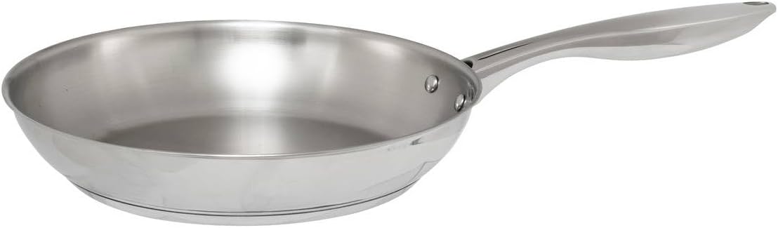 Five - Poêle en INOX Haute qualité D 26 cm Tous Feux y Compris Induction cm Silver
