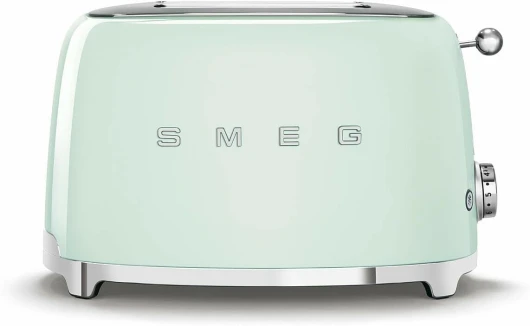 , Grille-pain 2 Tranches TSF01PGEU, 2 Fentes 36 mm, 6 Niveaux de Brunissage, Fonction Chauffage, Décongélation et Bagel, Éjection Automatique du Pain, Ramasse Miettes, 950 W, Vert Pastel Unique