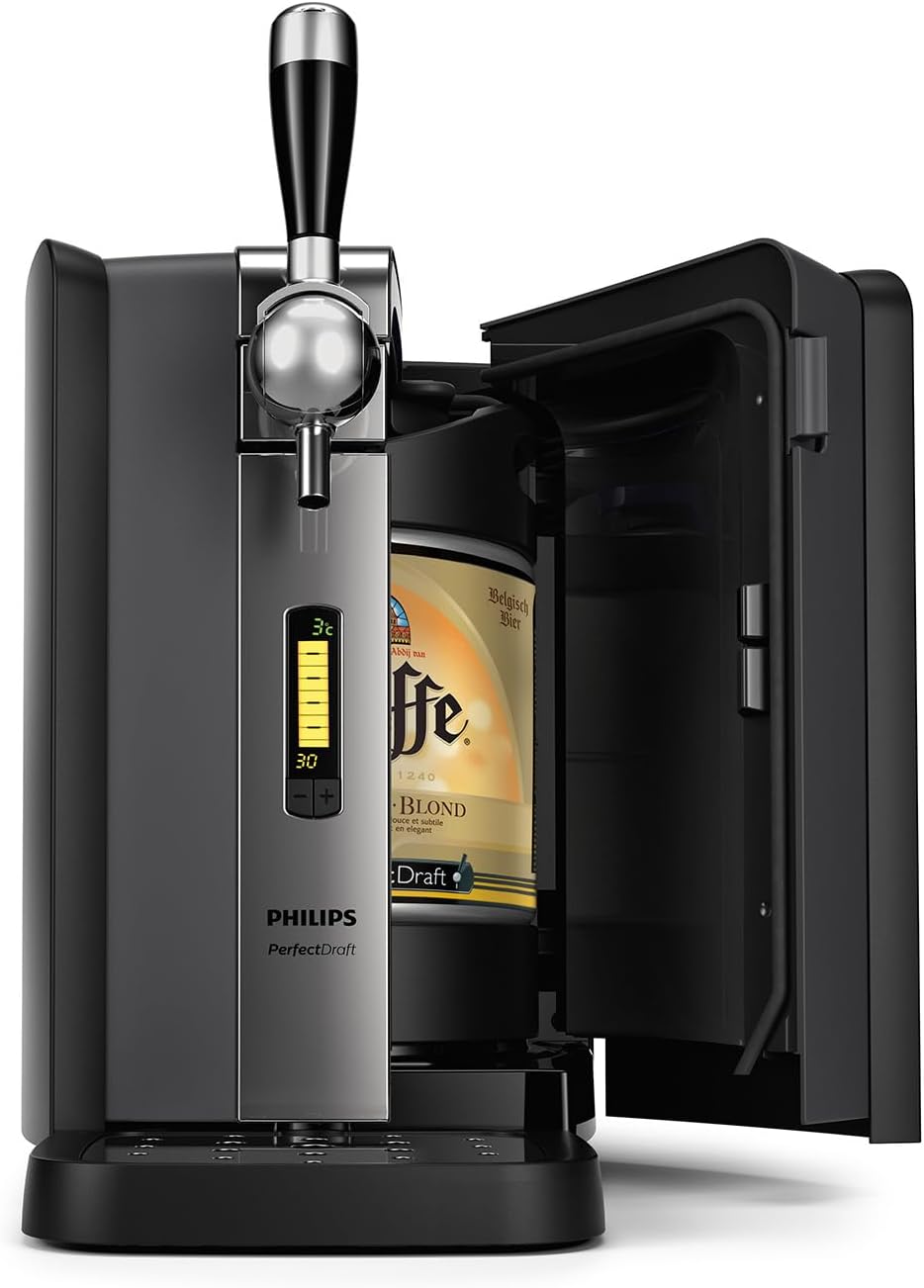 PerfectDraft, Tireuse à Bière Domestique avec écran LCD, fûts de 6 L, 70 W (HD3720/25)
