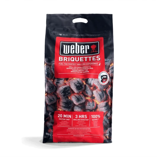 Briquettes (8kg), pour une combustion longue et constante, idéales pour griller longuement les aliments, bois 100% naturel, produit de l'UE, obtenu de manière durable, certifié FSC (17591) Unique