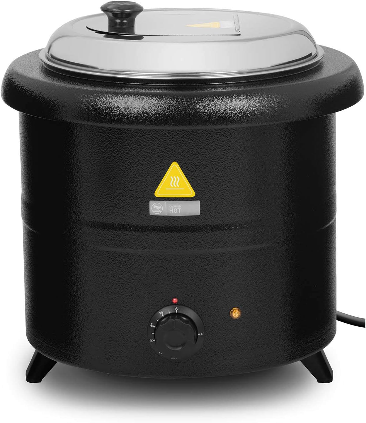 Soupière Électrique Electrique Professionnelle Pro RCST-13SB (600 W, 13 l, 30-80 °C, Acier/INOX, Couvercle Inclus)