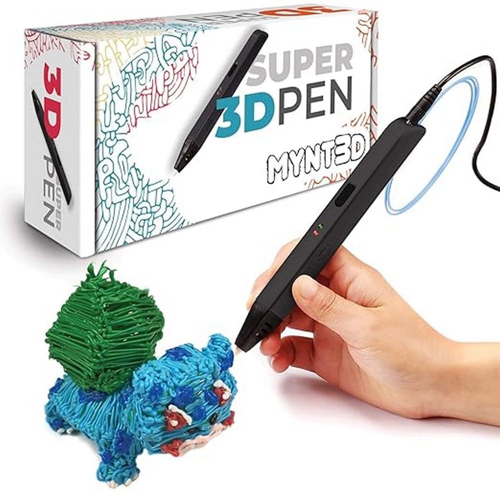 MYNT3D Stylo Super 3D, stylo d'impression 3D compatible ABS et PLA de 1,75 mm