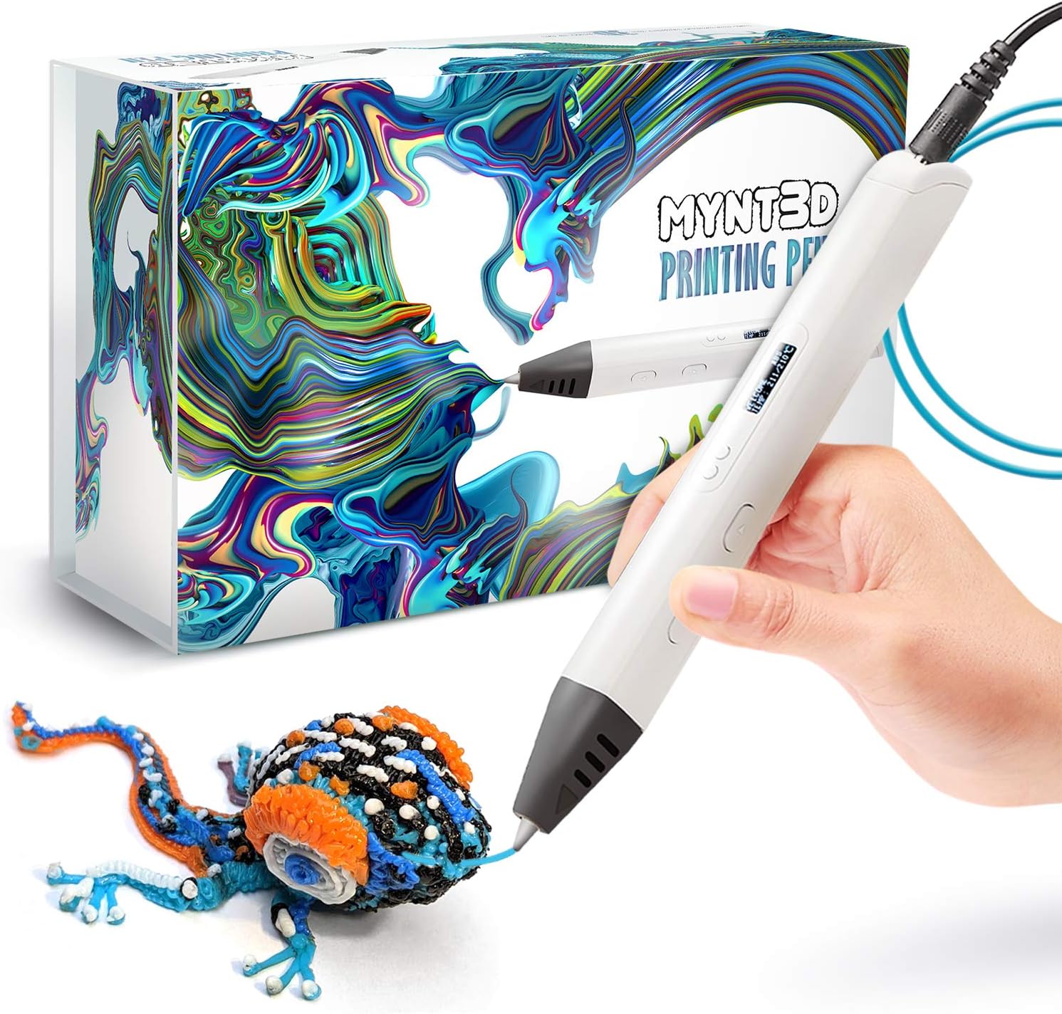 MYNT3D Stylo 3D d'impression Professionnelle avec écran OLED