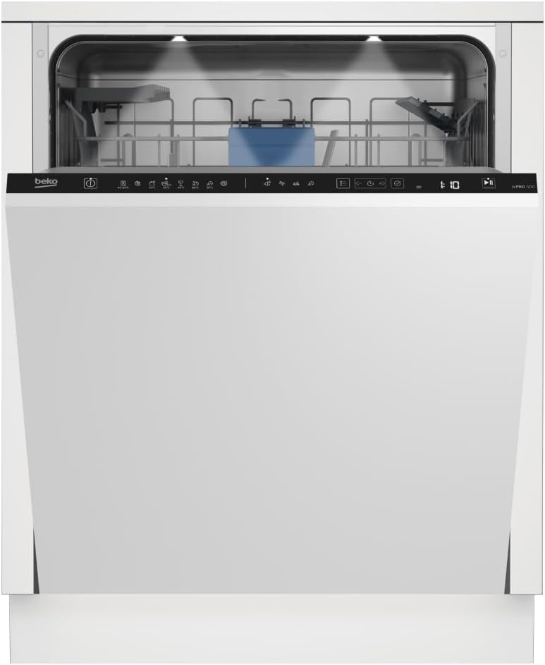 Lave-vaisselle tout intégrable - 60 cm - Nombre de couverts : 14 - B - BEKO - BDIN29453