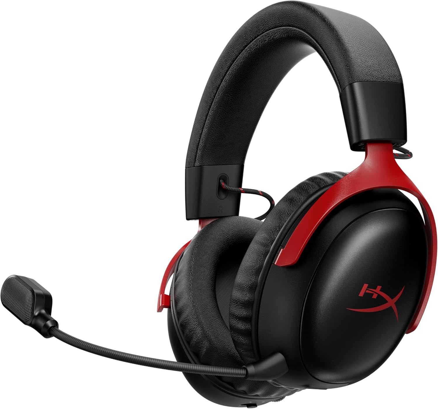 Cloud III S - Casque de Jeu sans Fil multiplateforme 2,4 GHz Bluetooth - Autonomie jusqu'à 120 Heures - 2,4 GHz - Pilote d'inclinaison de 53 mm - Microphone Amovible de 10 mm - Noir et Rouge Cloud III S sans fil Noir et Rouge