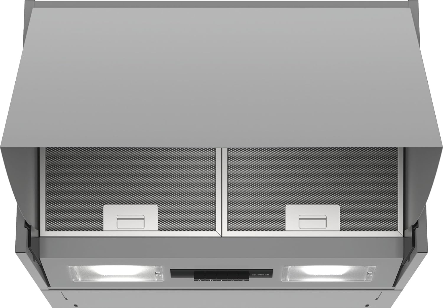 DEM66AC00 - Hotte escamotable - Série 2 - 3 vitesses d'aspiration - Eclairage LED - 60 cm - 256 W - argent Unique