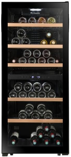 Cave de mise à température double zone LS102DZBLACK 102 Bouteilles