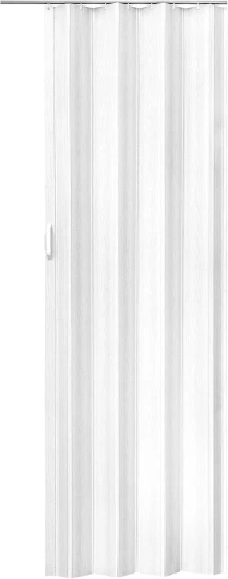® Porte accordéon interieur 80x203 cm PVC Recoupable Porte coulissante interieur Porte intérieure Porte coulissante pliante Porte de placard coulissante pour Chambre, salle de bain, dressing Blanc - No - 400957