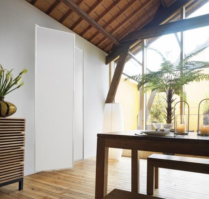 Kit porte de placard battant 2 vantaux (blanc) 2400 H - 1600 L