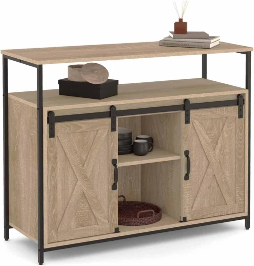 Buffet 2 Portes Grange coulissantes 100 cm Quebec Design Industriel