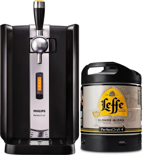 Pack tireuse à bière PerfectDraft + 1 fût de bière - Idée cadeau (Leffe Blonde)