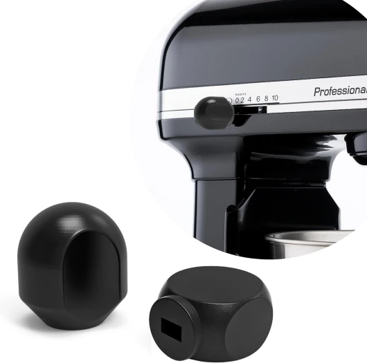 Sintrix Fab Lot de boutons pour levier Speed Control & Lock - Pièces de rechange compatibles avec le robot de cuisine KitchenAid Chef 5KSM175 Artisan Classic Heavy Duty - Convient pour robot de