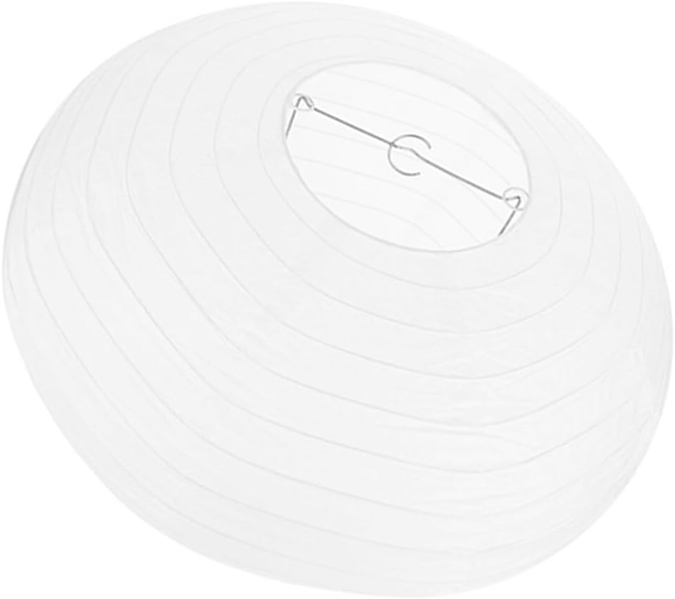 HOMSFOU Abat-Jour De Lanterne Ovale En Papier - Couverture De Lanterne Japonaise Chinoise - Lampe Suspendue En Boule Pour Anniversaire Et Mariage