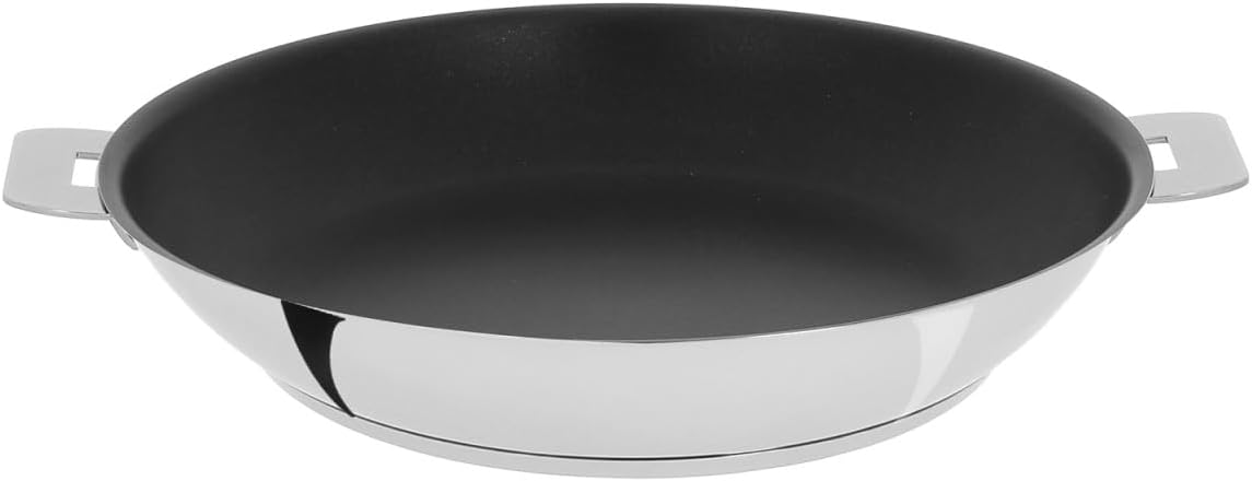 P28QE - Poêle inox 28cm sans poignée amovible- Anti-adhérent Exceliss+ Collection Mutine 28 cm Unique