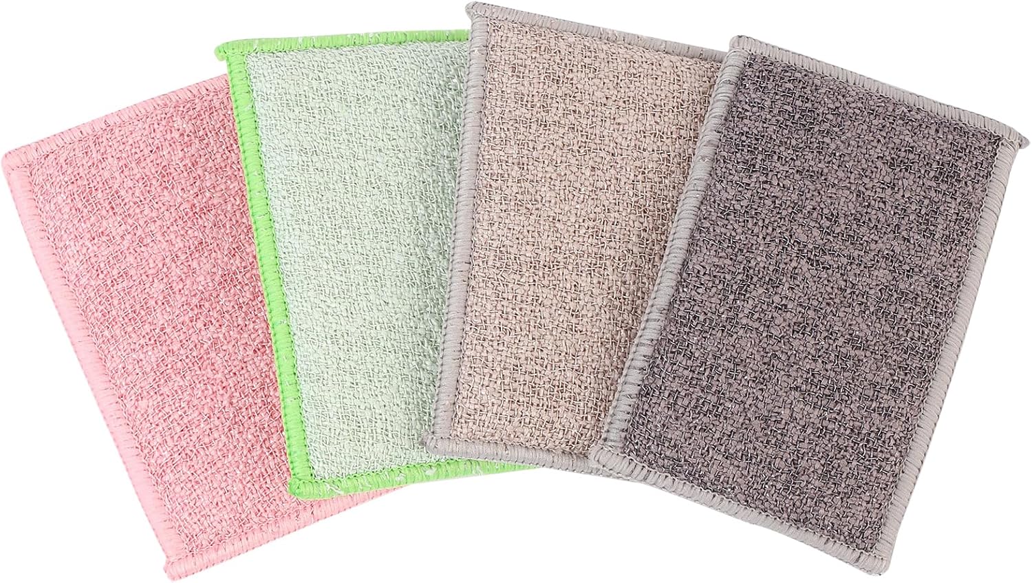 Lot d'Éponges Réutilisables Lavables (5+1 Offerte) - Microfibre Ultra-Absorbante & sans Rayures - Zéro Déchet pour Nettoyage Écologique de la Cuisine, Salle de Bain & Maison