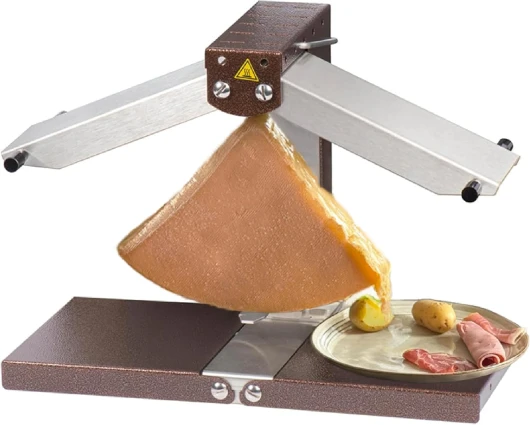 Appareil à raclette Brézière® Signature Original - Taille Adaptée pour 1/4 ou 1/6 de Meule - 1 à 4 Personnes - Rampes Chauffantes Réglables - Pliable - Interrupteur de sécurité - 230V Unique Original