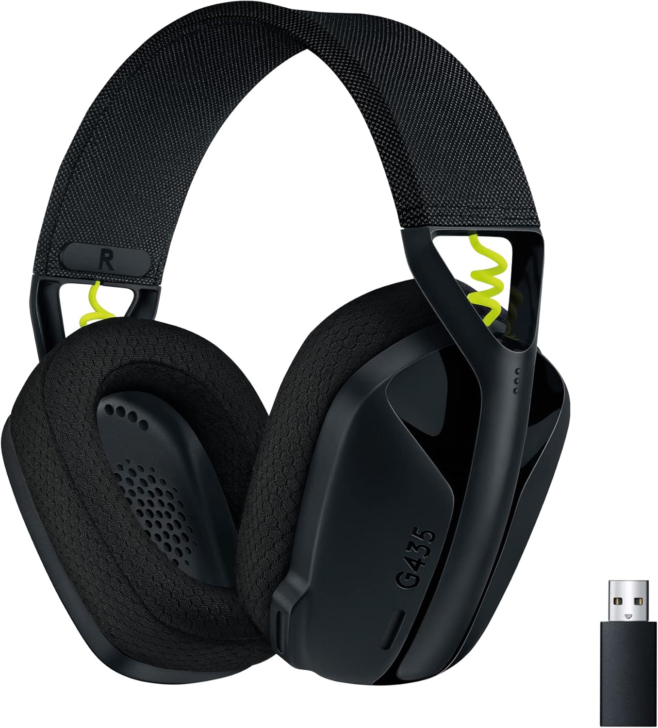 435 LIGHTSPEED & Bluetooth sans Fil Casque Gamer léger circum-auriculaire, Micro intégré, Batterie de 18h, Compatible avec Dolby Atmos, PC, PS4, PS5, Mobile, Nintendo Switch - Noir