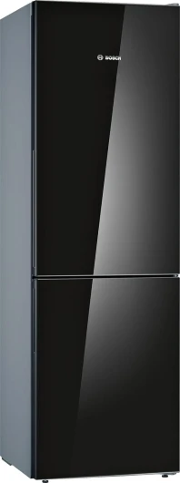 KGV36VBEAS, Série 4, Réfrigérateur congélateur, Pose libre, 186 x 60 cm, 214 L / 94 L, Noir 186 x 60 (H x L) - 308 l Noir