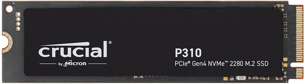 P310 SSD 2To PCIe Gen4 NVMe M.2 2280, Jusqu’à 7.100 Mo/s, Compatible avec Ordinateur Portable et de Bureau, Disque Dur Interne - CT2000P310SSD801