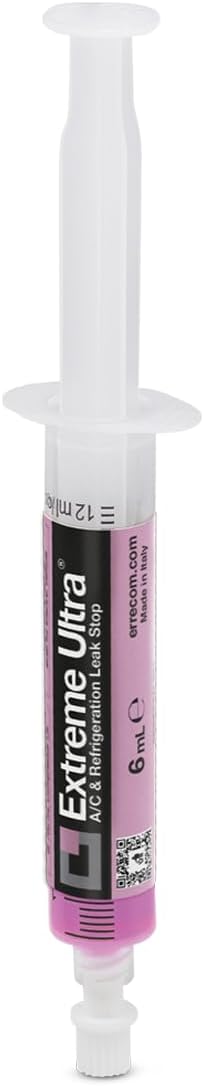 Extreme Ultra - 6 ML, Stop-Fuites pour Systèmes de Climatisation et Réfrigération et pour Systèmes de Climatisation de Véhicules, (sans adaptateurs) 1 seringue sans adaptateurs