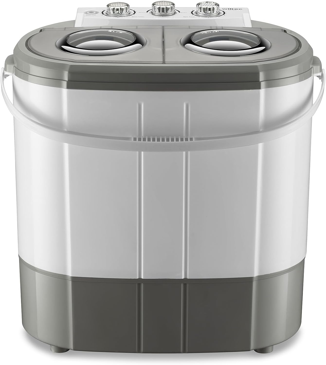 Mini machine à laver et sèche-linge – 60 x 36 x 60 cm – Capacité de lavage de 3 kg/d’essorage de 2 kg – 230/135 W – Lave-linge robuste pour camping, voyage, déplacement 230W-60 x 36 x 60cm