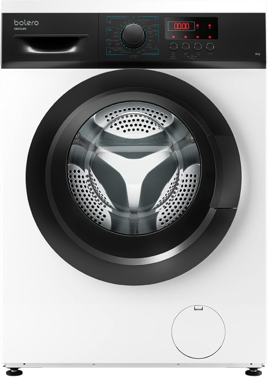 Machine à laver 6 kg Charge avant Bolero DressCode 6000 Installation incluse - 1000 rpm, 2000 W, 8 programmes, éclaircissement Extra, DelayStart, Écran LED, blocage pour enfants 6 Kg Blanc - Série 100