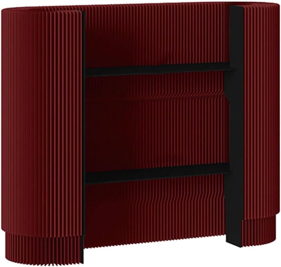 Ywanwj Comptoir Caisse Table de réception De Magasin, Accueil comptoir de réception pour Commerce Meuble Bar comptoir Table Reception Pliante pour espaces Professionnels Rouge