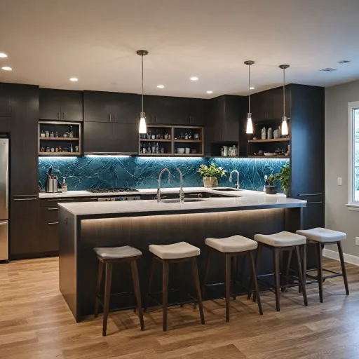 Optimisez votre espace avec une cuisine intégrant un bar