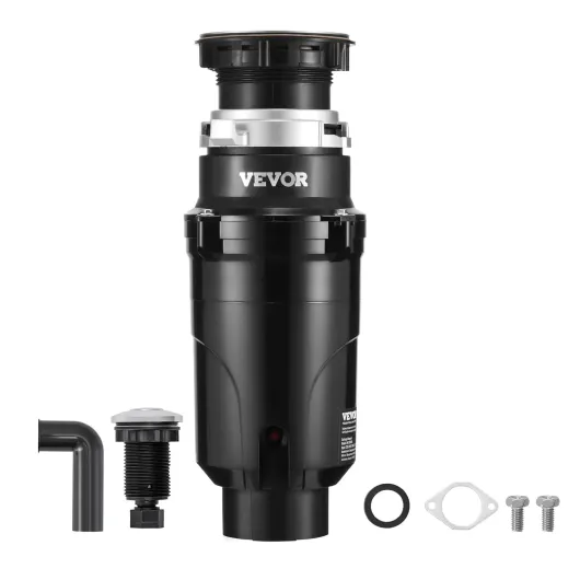 JW-301 Broyeur à Déchets Évier de Cuisine, Noir