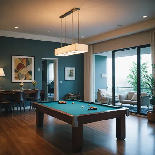 Transformez votre espace avec une table de billard convertible