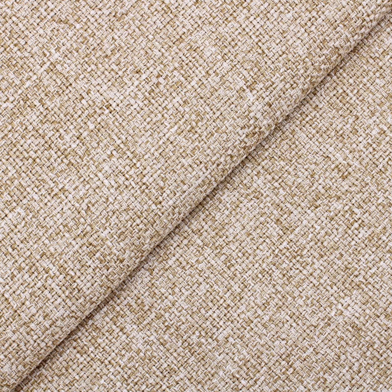 Penelope - Tissu au metre d'ameublement Hydrofuge pour Fauteuil Canapé Sofa Coussins et Chaise Beige 1 mètre