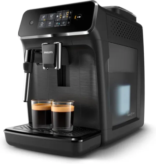 Machine à expresso automatique Série 2200 - 2 Cafés, Écran tactile, Mousseur à lait classique, Broyeur céramique, Noir mat (EP2220/10) 2 Boissons Mousseur à lait classique