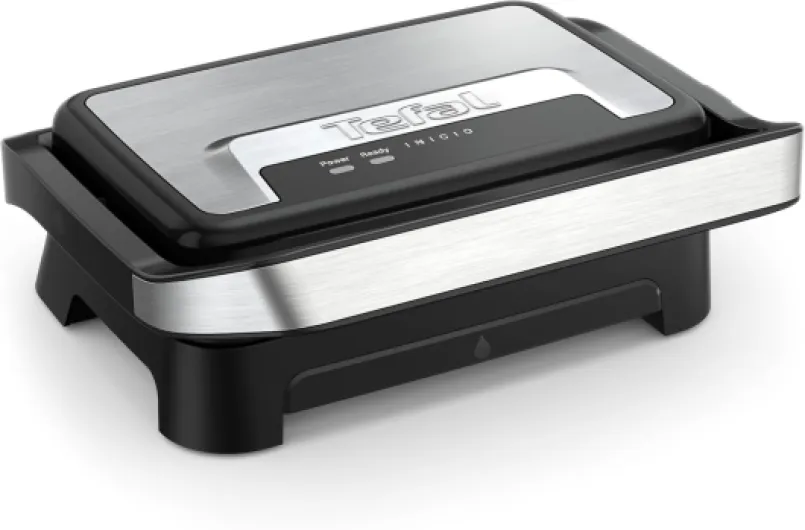 Gril et machine à panini, Plaques de cuisson antiadhésives, Nettoyage facile, Rangement facile, Inicio Compact, GC270D10