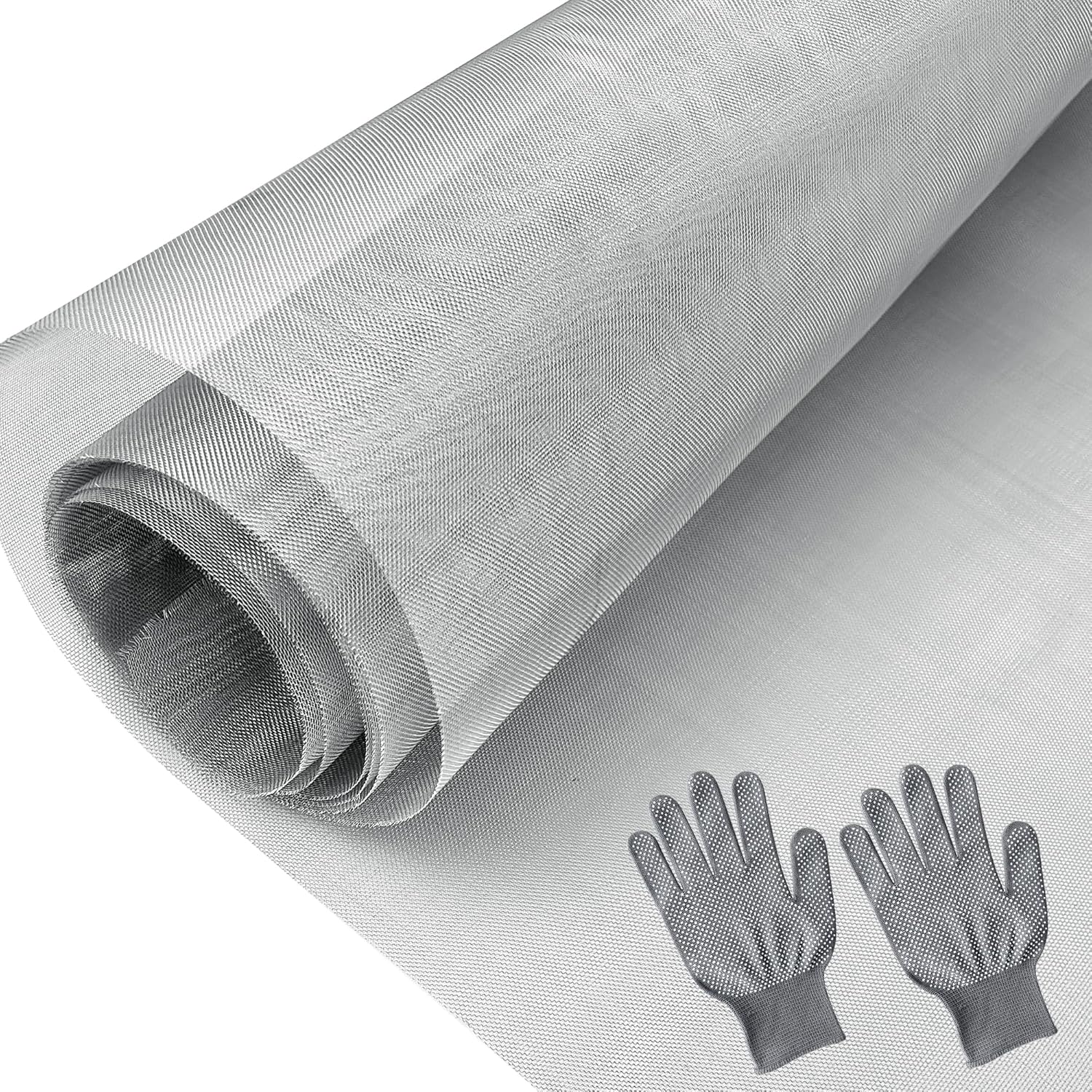 Grille Métallique Fine 40 x 200cm Maille en Acier Inoxydable 304 Grillage Métallique Anti Rongeur Moustique Treillis Métallique Filet anti Insecte Grillage Voliere Jardin Garde Manger (40 Mesh)