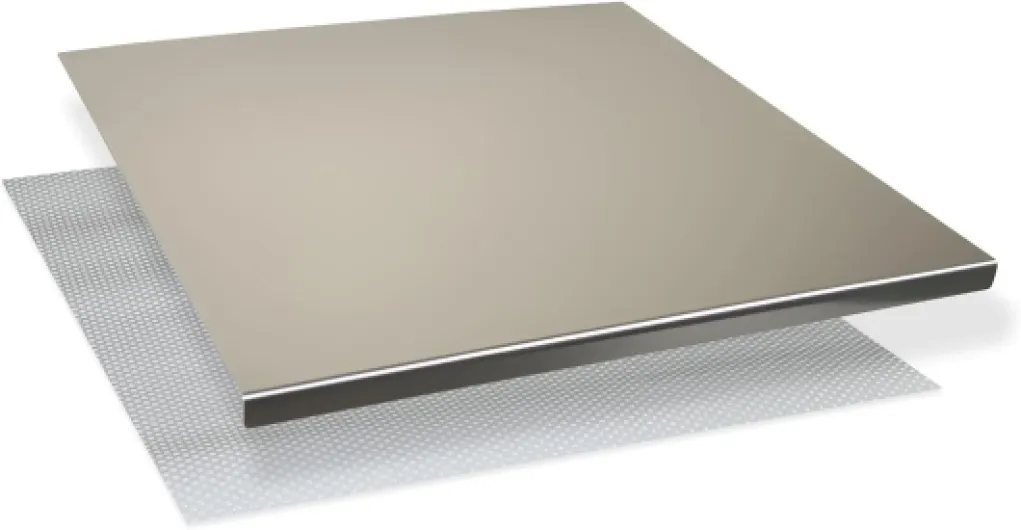 INOXLM Planche à pétrir Plan de travail en acier inoxydable, différentes tailles pour cuisine pour bar pour restaurant à pétrir 40 x 44 Satiné