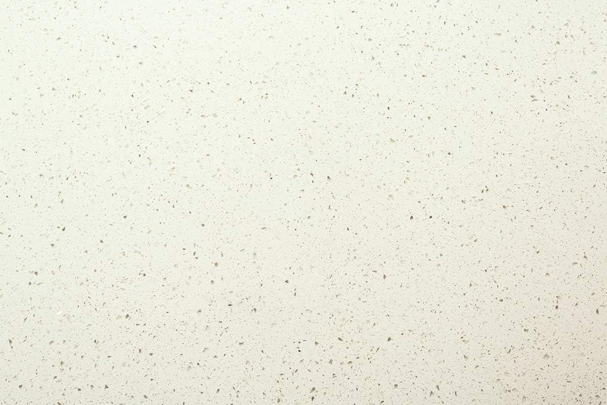 Plan de travail de cuisine en quartz 10cm x 10cm (Sample) Blanc diamant